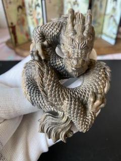 願いが叶う】【木彫りの干支・龍】— 伝統工芸 井波彫刻 野中願児