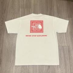 【人気デザイン】 THE NORTH FACE 半袖Tシャツ バンダナ柄ロゴ