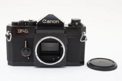 良品 CANON F-1 ブラック フィルムカメラ モルト新品交換済 B272