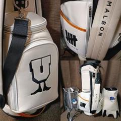 極上中古 MALBON ゴルフバッグ undefeatedコラボ - メルカリ