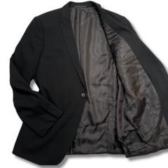 ド*ィ様 アルマーニコレッツォーニ テーラードジャケット 48 L ブラック 黒 ド*ィ様 アルマーニコレッツォーニ テーラードジャケット 48 L