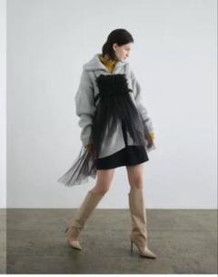 新品】RYU KAGA Tiered shirts dress ブラック38