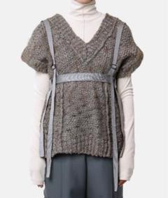 美品 IRENE アイレネ オーバーサイズ ジレ ベスト ダブル ベルト グレー 美品 IRENE アイレネ オーバーサイズ ジレ ベスト ダブル ベルト