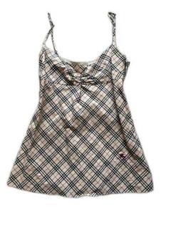 BURBERRY チェック柄 キャミソール ネックフォルダータイプ Burberry チェック柄キャミソール - メルカリ