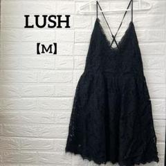 LUSH 【M】ラッシュ ブラック レース キャミワンピース 夏服