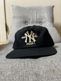 新品未使用 MONDAYSUCK YANKEES キャップ ブラック 刺繍ロゴ MONDAYSUCK YANKEES キャップ ブラック 刺繍ロゴ NY - メルカリ