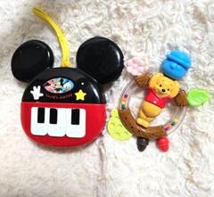 【大人気】 Disney ミニピアノ 知育玩具　ミッキー プーさん 歯固め
