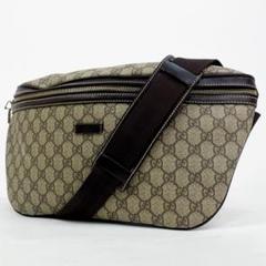 GUCCI グッチ ボディバッグ GGスプリーム クロスボディ ウエストポーチ