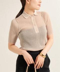Plage SHEER RIB POLO ニットのサムネイル