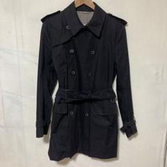 未使用級 極美品 アクアスキュータム トレンチコート ゴム引き Ｍ アイボリー BASIC TRENCHCOAT MAXI