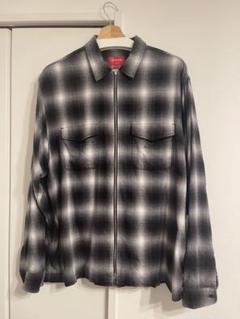 Supreme Shadow Plaid Flannel ZipUp Shirtのサムネイル