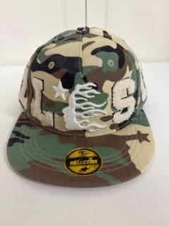 hellstar OG Patch Fitted Hat Camo cap