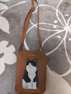 しまむら フェリシモ 猫部 白黒 ハチワレ ショルダー バッグのサムネイル