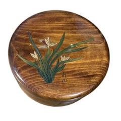 未使用品　讃岐漆芸 香川揮山 漆　漆器　花文　菓子器　　木箱入　作家　昭和 未使用品 讃岐漆芸 香川揮山 漆 漆器 花文 菓子器 木箱入 作家