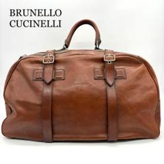 美品✨BRUNELLO CUCINELLI ボストンバッグ レザー ブラウン Brunello Cucinelli（ブルネロクチネリ）ボストンバッグ - FARFETCH