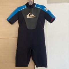 Quiksilver スプリングウェットスーツ 黒/青　子供用
