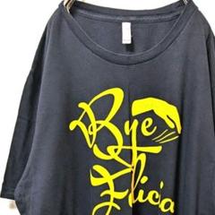 キャンバスBye FeliciaバイフェリシアTシャツブラック黒色2XL古着
