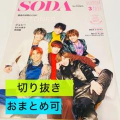 SODA 2020年 3月号 切り抜き  なにわ男子 薮宏太 新田真剣佑
