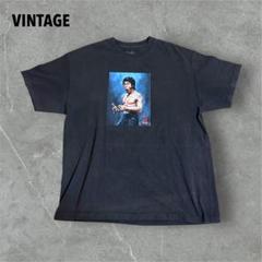 【K25】USA古着VINTAGEブルース・リームービーTeeブラックXL
