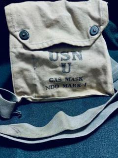 米軍 実物 USN ガスマスクバッグ MARK Ⅰ - メルカリ