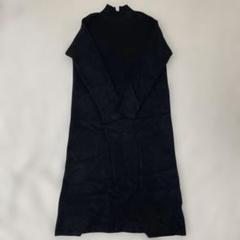 GU 長袖ニットワンピース Lサイズ　黒