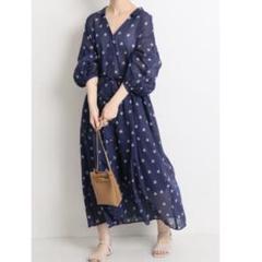IENA｜定価1,9万 ライラックブルー コットンボイル ノースリーブ