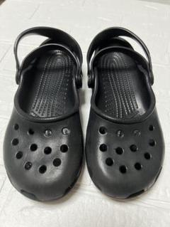 【廃盤 レア】crocs クロックス カリン メリージェーン w7 黒　23cm 廃盤 レア】crocs クロックス カリン メリージェーン w7 黒 23cm