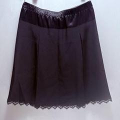 Louis Vuittonスカート黒レース フランス製M VCCW07極美品