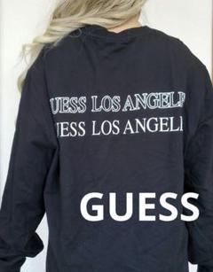A10766 GUESS かっわいすぎる 薄手トレーナー ブラックコーデに
