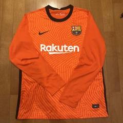 FC Barcelona オレンジ 長袖シャツとショーツセット