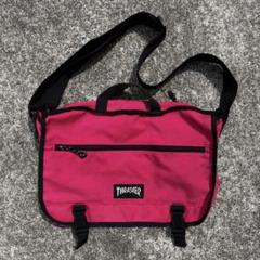 90s THRASHER メッセンジャーバッグ ピンク 差し色 シティ