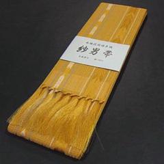 夏物　新品　正絹　男物・本場筑前博多織紗角帯　人気の矢絣⑤