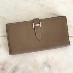 7075 HERMES エルメス ベアンスフレヴォーエプソン エトゥープ 長財布 7075 HERMES エルメス ベアンスフレヴォーエプソン エトゥープ