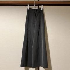AMERI ハイウエスト タックワイドパンツ
