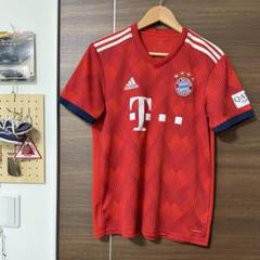 adidas バイエルンユニフォーム 赤 刺繍 短丈 ゲームシャツ