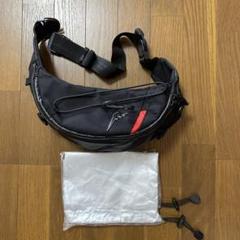 美品　クシタニ ウェストバッグ 　ブラック&レッド　ボディーバッグ 送料無料 美品 即決 KUSHITANI クシタニ ウエストバッグ ボディ