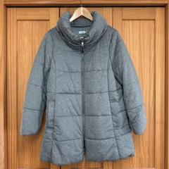 ya0112様 新品ノーカラーダウンコートネイビー15号