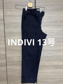 【インディヴィ ヴァイ】未使用　サテンカーゴパンツ　13号　洗える　黒　日本製 ミニマルサテンカーゴパンツ（カーゴパンツ）｜EVERYDAY I LIKE