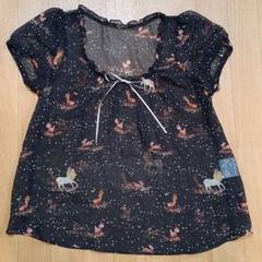 （美品）フランシュリッペ☆バンビ　鳥☆動物柄☆ワンピース 美品）フランシュリッペ☆バンビ 鳥☆動物柄☆ワンピース - メルカリ