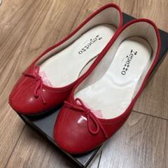 美品✨レペット　バレエシューズ　サンドリヨン　ラウンドトゥ　エナメル　リボン　赤 51222-1-30790]【保存袋あり】Repetto(レペット)Cendrillon