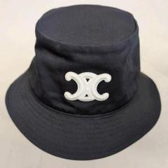 CELINE - 美品 セリーヌ キルティング ロゴ バケット ハット