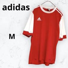 *アディダス*スポーツウェア サッカー Tシャツ CLIMALITE レッド M