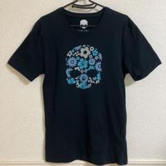 【開封品】 ハイドロゲン ハイビスカス フェルト スカル Tシャツ