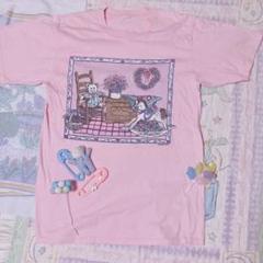 ♡ファンシー牧場スウェット spumoni系 USAレトロ古着 spank♡ ♡vintage バレエコアファンシーセーター USAレトロ古着 spank♡