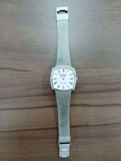 稼働　RADO シルバーコロニー　手巻き時計 メッシュベルト ホワイト