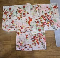 アンティーク子供用 着物 花柄