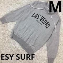 『ESY SURF』 グレー　フーディー　パーカー　トレーナー　長袖　メンズ
