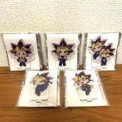 遊戯王 コラボカフェ本舗 ちびキャラアクリルスタンド闇遊戯 武藤遊戯 5点 遊戯王 コラボカフェ本舗 ちびキャラアクリルスタンド闇遊戯