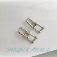 シルバーチェーンピアス 両耳