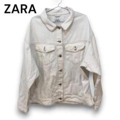 ザラ ZARA ホワイト デニムジャケット 【L】